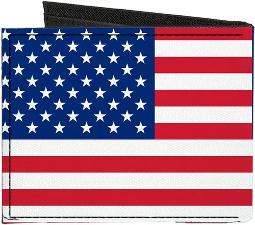 Vista 2 de buckle-down lona portafoliosAccesorio de bandera de Estados Unidos de América