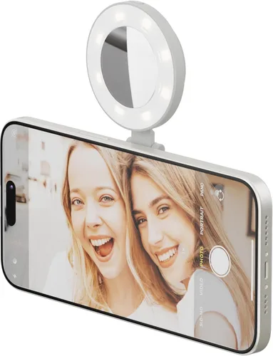 Vista 3 de ShiftCam SnapPocket Light - Anillo de luz LED para selfie con cuatro ajustes de brillo y batería integrada, montaje magnético que se ajusta a