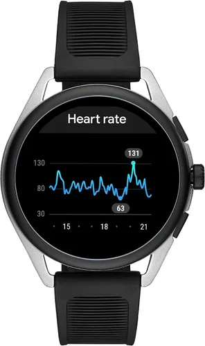 Vista 7 de Emporio Armani - Smartwatch 3 con tecnología Wear OS de Google con altavoz frecuencia cardíaca GPS NFC y notificaciones de celular inteligente Negro