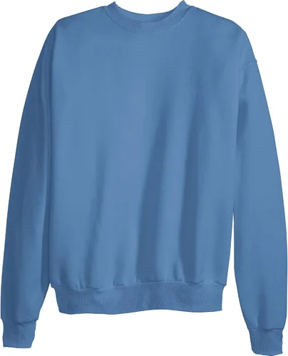 Vista 4 de Hanes EcoSmart - Sudadera de vellón sin botones para hombre, mezcla de algodón, con cuello redondo, paquete de1o2unidades