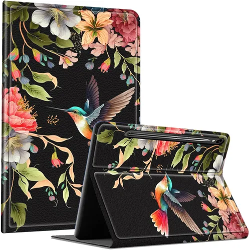 Vista 53 de Slim Case for Samsung Galaxy Tab S10 Lite / S10 FE / S9 FE 10.9" & Galaxy Tab S9 11", Multi-Angle Stand PU Leather Smart Folio Cover with Soft TPU