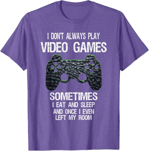 Vista 12 de Funny Gamer Video Games - Camiseta para niños y adolescentes, ajuste clásico, color negro, mezcla de algodón, Negro