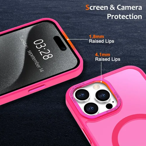 Vista 547 de Anuck - Funda magnética para iPhone 11 compatible con MagSafe, carcasa trasera mate translúcida dura, borde de TPU, delgada, resistente a impactos