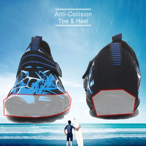 Vista 4 de Quickshark - Zapatos de agua infantiles para interiores y exteriores, sandalias de secado rápido, ligeras, para caminar, playa, piscina o natación