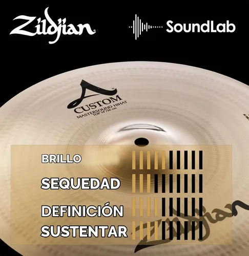 Vista 5 de Zildjian 14 pulgadas A Custom Mastersound Hi-hat Top Platillo