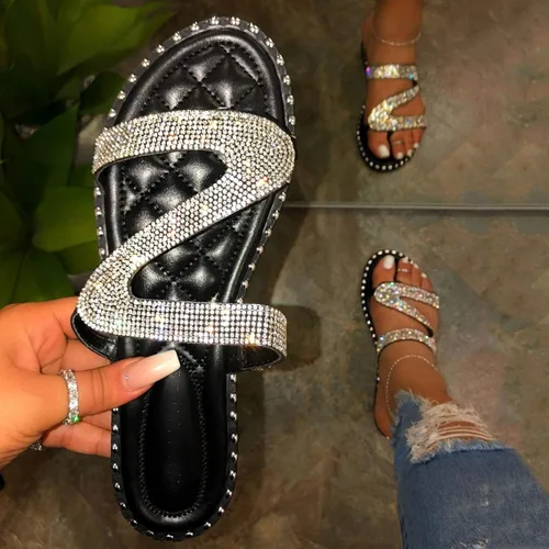 Vista 13 de Sandalias ortopédicas para mujer, pantuflas para caminar con soporte de arco, sandalias casuales antideslizantes A4# Caqui