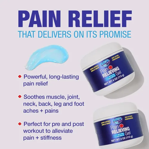 Vista 5 de Blue Goo Gel para aliviar el dolor: alivio para el dolor de espalda, cuello, músculos y articulaciones, enfriamiento de acción rápida y alivio