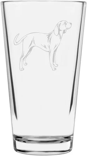 Vista 323 de Podenco Canario - Vaso de pinta de 16 onzas con temática de perro personalizado