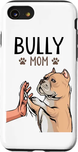 Vista 18 de Funda para iPhone 13 Pro Max American Bully Mom Dog Mama Dog Dog Holder
