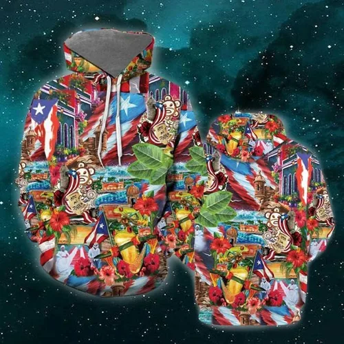 Vista 5 de Camisa estética de Puerto Rico, camisa de Puerto Rico para hombres, camisa de Puerto Rico para mujer, camisa de manga larga, camisas estéticas