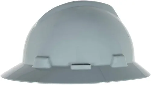 Vista 23 de MSA V-Gard Casco de Ala Completa con Suspensión - Carcasa de Polietileno, Protección Superior contra Impactos y Correas de Corona Autoajustables