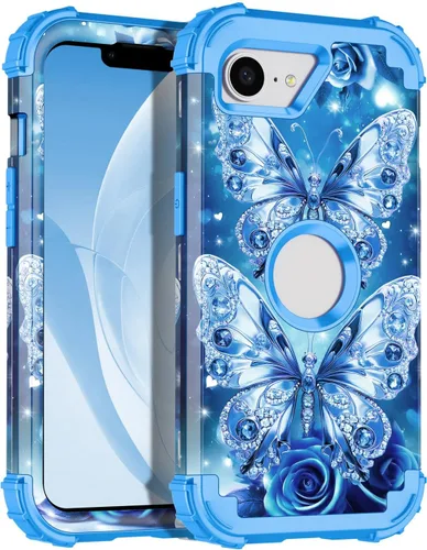 Vista 41 de Rancase Funda para iPhone 11, tres capas de alta resistencia a prueba de golpes, protección de plástico duro + funda protectora de goma de silicona