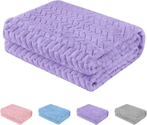 Vista 8 de Manta de franela para bebé, cobijas acogedoras para recién nacidos y niños pequeños, supersuave y cálida manta de bebé para cochecito de cuna