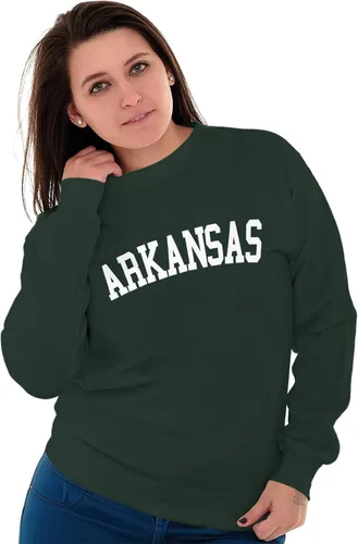Vista 5 de Arkansas Athletic Estudiante Vacaciones para Hombre Sudadera de Tripulación