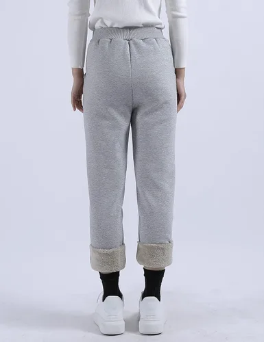Vista 5 de Yeokou Pantalones deportivos cálidos para mujer, con forro polar Sherpa para invierno, para correr