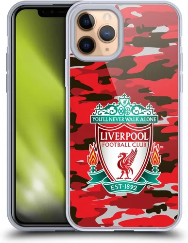Vista 178 de Head Case Designs Funda de gel con licencia oficial del Liverpool Football Club Away Colourways Crest Camou [protección de grado militar] compatible