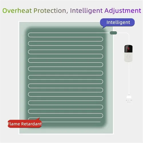 Vista 6 de Heated Floor Carpet, Graphene Electric Heated Area Rug with Timer Fast Heating,Floor Heating Mat,Infrared Radiant Floor Heater,for Living Room