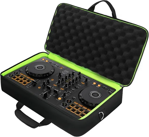 Vista 10 de SNIGJAT Funda para controlador DJ DDJ FLX4/400/REV1 con compartimento para Verde