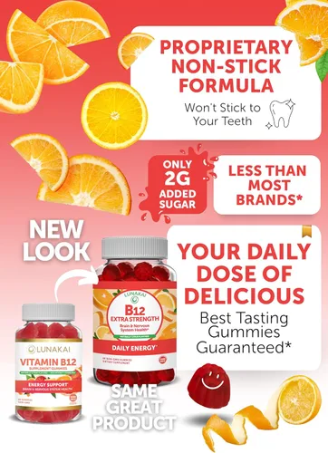 Vista 5 de Lunakai Paquete de colágeno, biotina y vitamina B12, suplementos antienvejecimiento para hombres y mujeres, con vitamina C para el crecimiento