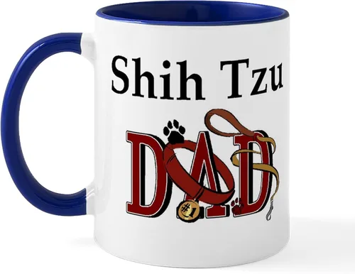 Vista 42 de CafePress Cute Shih Tzu Dog Mugs - Taza de café de cerámica de 11 oz (11.0 fl oz)