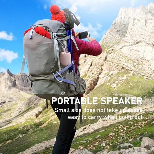 Vista 8 de Altavoces Bluetooth portátiles inalámbricos impermeables IPX7 Bluetooth 5.0 doble emparejamiento mini altavoz de ducha, sonido envolvente estéreo
