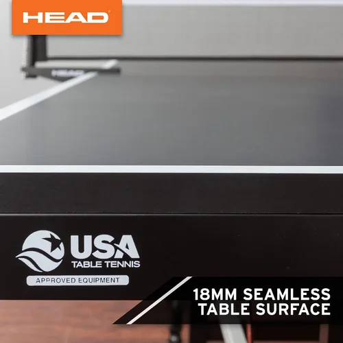 Vista 5 de HEAD Summit USA - Mesa de tenis de mesa para interiores, red de grado de competencia, fácil de instalar en 10 minutos, mesa de ping pong con modo