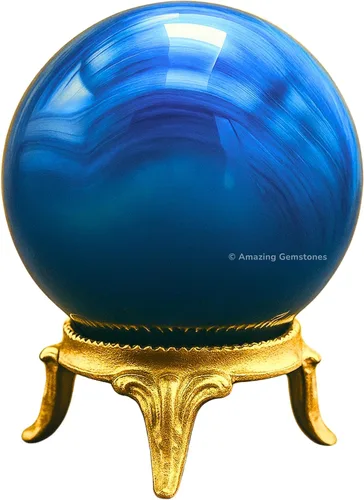 Vista 67 de Amazing Gemstone Bola de cristal de Amazonita con soporte, bolas de meditación de esfera de cristal de 2 pulgadas para brujería y bolas decorativas