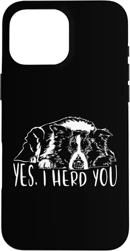 Vista 19 de Border Collie I Herd You Herd You Dog Funny Dog Saying Case for iPhone 17