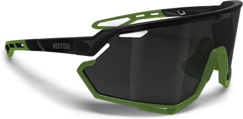 Vista 15 de Bertoni Gafas de sol deportivas para ciclismo MTB Running para hombres y mujeres en TR90 lente ancha antivaho mod. ALPHA NUEVO