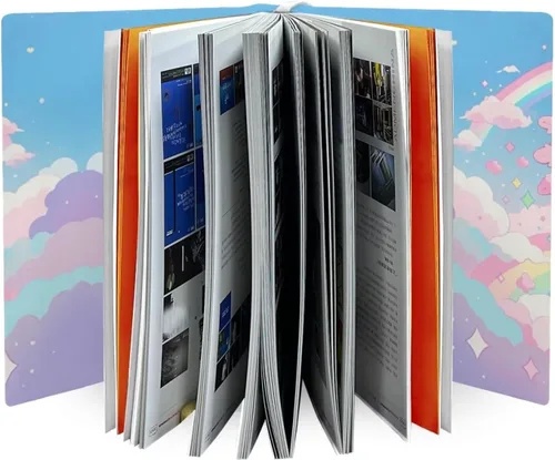 Vista 6 de FOR U DESIGNS Axolotl Rainbow Kawaii - Funda protectora personalizada para libros de tapa suave, 9 x 11 pulgadas, funda de tela elástica, lavable