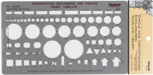 Vista 8 de Pickett plantilla 10 para tuercas y cabezas hexagonales isométricas.