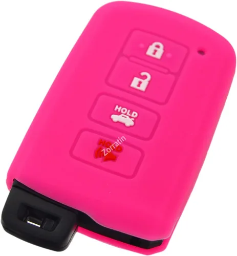 Vista 10 de Funda protectora de silicona para llavero remoto compatible con Toyota Camry Corolla Highlander Sequoia 4Runner 2016-2020