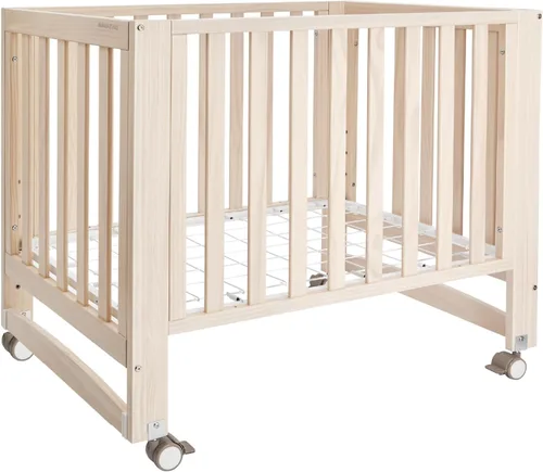 Vista 10 de MAMAZING EvoNest - Mini cuna convertible para bebé con ruedas, certificado GREENGUARD Gold, 4 alturas de colchón ajustables, 100% madera de pino