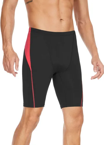 Vista 9 de Traje de baño deportivo competitivo para hombre, traje de entrenamiento de resistencia de carreras, pantalones cortos de natación de secado rápido