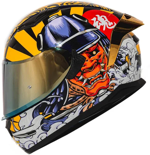 Vista 9 de HAX Obsidian Full Face Dual Visor Adult Motorcycle Helmet for Motorbike Street Bike with Pinlock Ready DOT Approved (Blaze Blue,XXL)