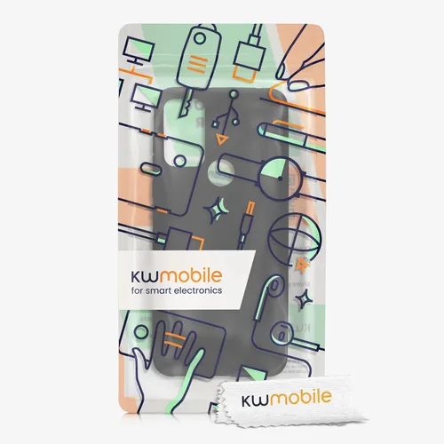 Vista 7 de kwmobile Funda compatible con Motorola Moto G Play (2023) - Funda protectora de silicona TPU suave y delgada - Negro mate