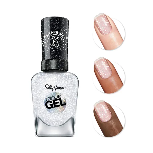 Vista 2 de Sally Hansen Miracle Gel - Esmalte de uñas de gel, Snow What Fun!, 0.5 onzas líquidas