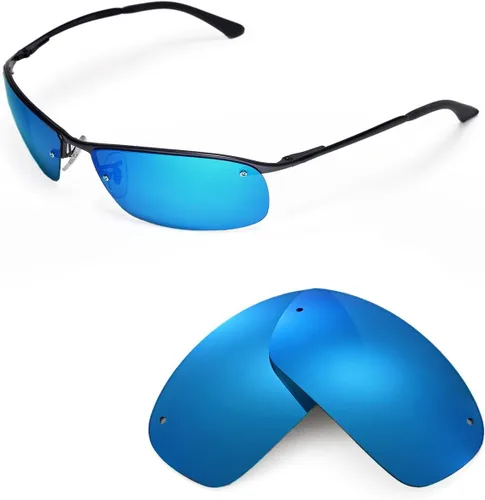 Vista 4 de Walleva Lentes de repuesto para lentes de sol Ray-Ban RB3183 de 2.480in, múltiples opciones disponibles, talla única
