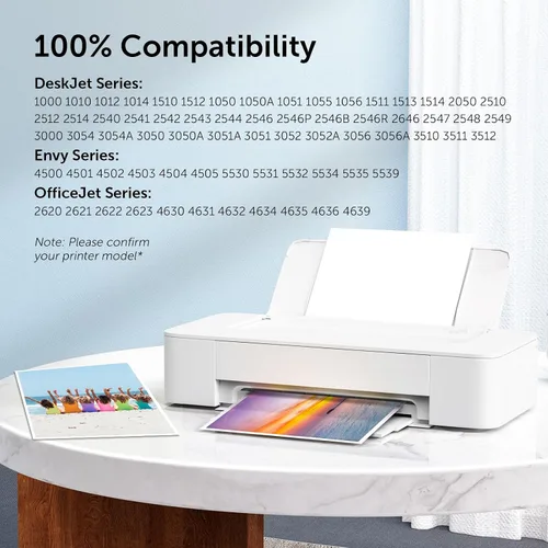 Vista 3 de Cartucho de tinta negra 61XL para HP Ink 61 XL, reemplazo para HP61 HP61XL, 2 unidades para Envy 4500, 5530, 4502, 4501, 5535, OfficeJet 4630, 4635