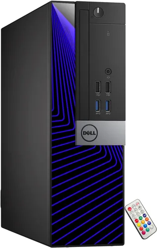 Vista 7 de Dell Computadora de escritorio Optiplex de factor de forma pequeño Intel 8ª generación i5-8500 (6 núcleos) hasta 4.10 GHz Memoria RAM DDR4 de 16