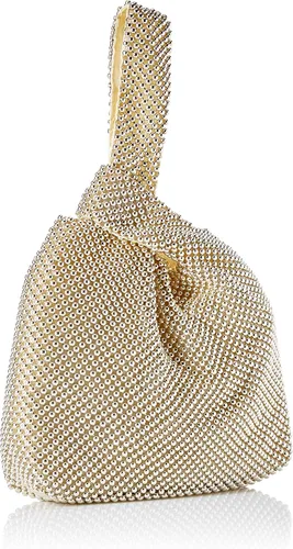 Vista 2 de Jessica McClintock womens Logan Mesh Pouch Evening Bag
