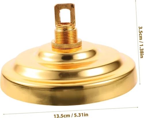 Vista 2 de Uonlytech Candelabro de techo para techo, placa de luz de techo resistente, sin deformación, adecuada para decoración de casa de campo a moderna