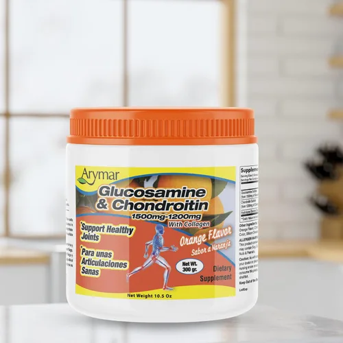 Vista 4 de Arymar Glucosamina Chandroitin Powder (1500 mg/1200 mg) - Suplemento de apoyo a la salud de las articulaciones - Ayuda a mantener la movilidad