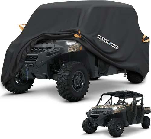 Vista 11 de Neverland Cubierta UTV impermeable 300D resistente 2-3 plazas/4-6 plazas 4 puertas lado a lado, protección para todo tipo de clima, compatible