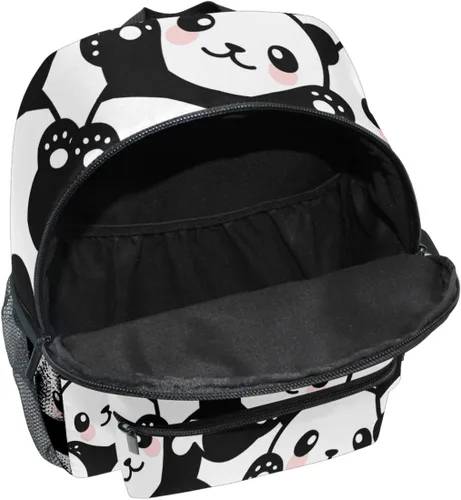Vista 5 de Mochila con correa para el pecho para niños preescolares, Pandas, Classic