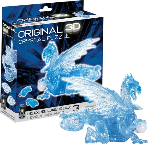Vista 10 de BePuzzled Dragon Deluxe - Rompecabezas de cristal 3D original, a partir de 12 años