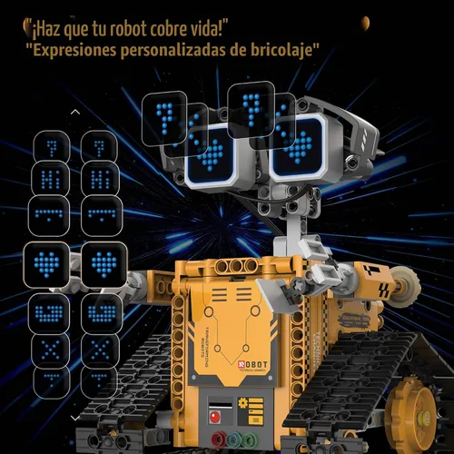 Vista 3 de Kit de robot STEM para niños de 6 a 12 años, 5 en 1, juguete de robot de construcción de codificación con aplicación