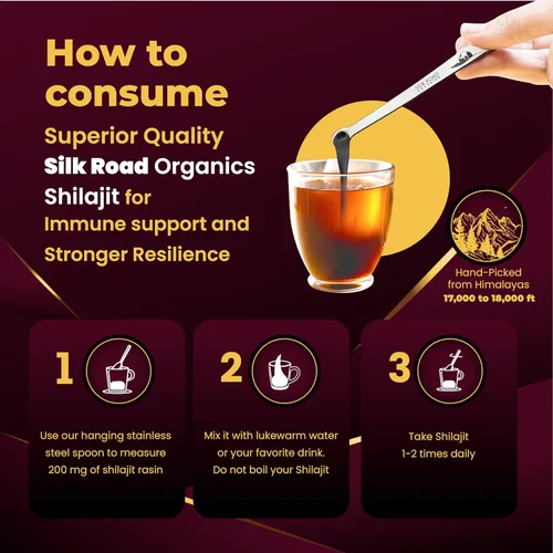 Vista 3 de Shilajit puro del Himalaya (120 gm) semilíquido con ácido fúlvico y más de 85 minerales traza para metabolismo, apoyo del sistema inmunológico