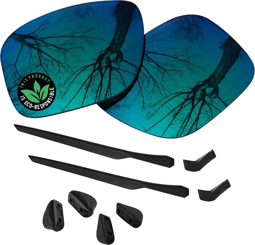Vista 14 de Raydi Lentes de repuesto de policarbonato y kits de goma para gafas de sol Oakley Mainlink XL OO9264