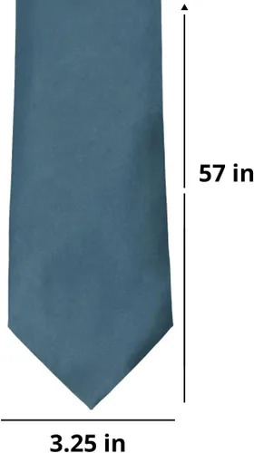 Vista 255 de tiemart Corbata de color sólido para hombre Longitud estándar